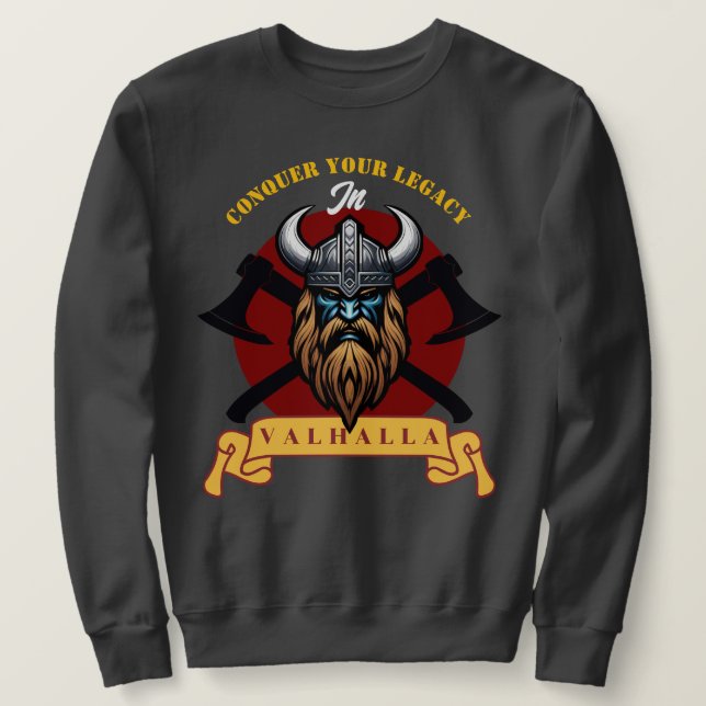 Moletom Guerreiro Viking (Frente do Design)