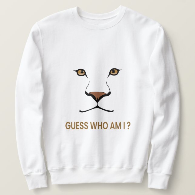 Moletom Guess the Animal: Lioness | Minimal Queen (Frente do Design)