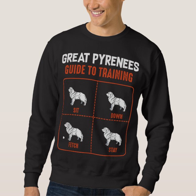 Moletom Guia Dos Pirenéus excelentes Para Formação De Cão  (Frente)