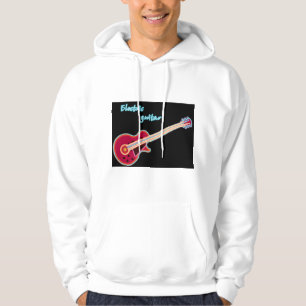 Moletom Guitarra Elétrica Neon Música Rock Retro dos Anos