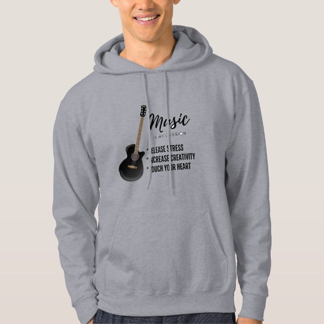 Moletom guitarra musical T-Shirt (Frente)