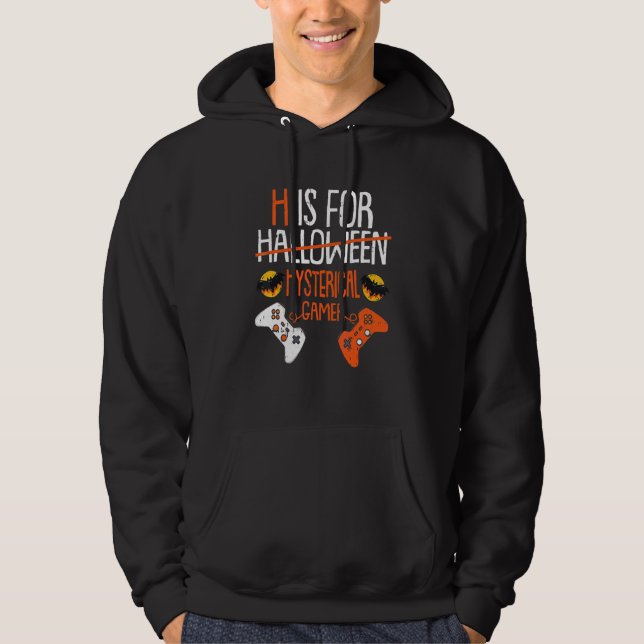Moletom H É Para Console Portátil de Histeria de Halloween (Frente)