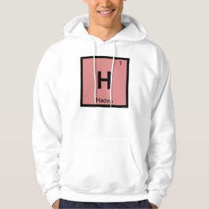 Moletom H - Hades Deus Química Símbolo de Mesa Periódic