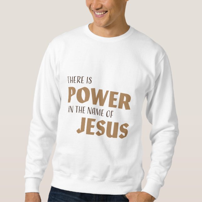 Moletom Há Poder Em Nome De Jesus (Frente)