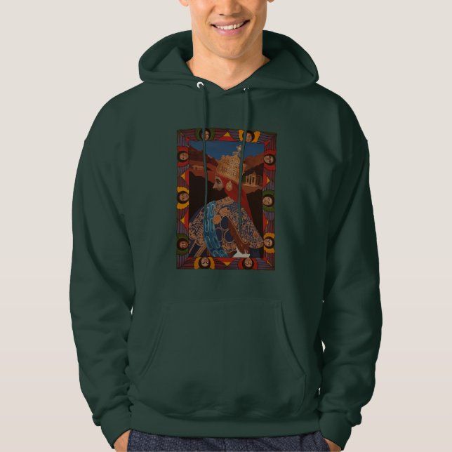 Moletom Haile Selassie Jah Rastafari Modern Art Hoodie  (Frente)