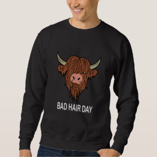 Moletom Hair Day Bull Bad Hairstyle Cotação Humor Barber