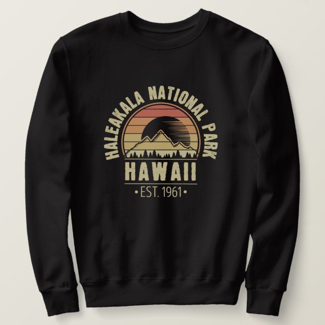 Moletom Haleakala National Park Hawaii Retro (Frente do Design)