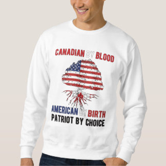 Moletom Half Canada Half American Flag Canadá EUA