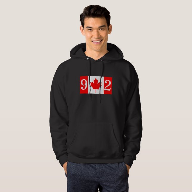 Moletom Halifax Nova Scotia 902 Hoodie do dia do Canadá (Frente Completa)