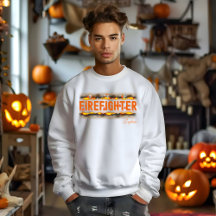 Halloween bombeiro hoodie com nome