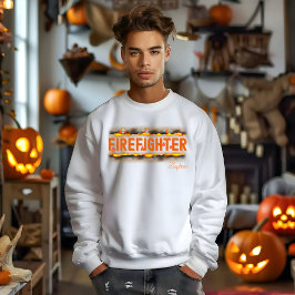 Moletom Halloween bombeiro hoodie com nome
