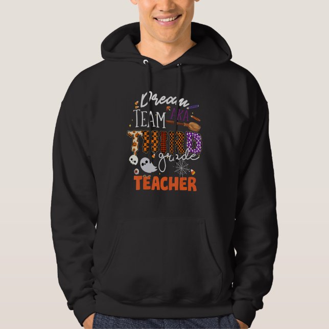 Moletom Halloween Costume Dream Team AK Third Grade Teach (Frente)