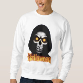 Moletom Halloween design: Scary skull with glowing eyes