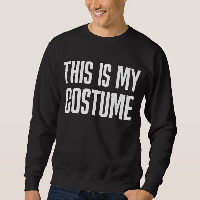 MOLETOM HALLOWEEN, ESTE É O MEU CUSTO T-SHIRT (Frente)