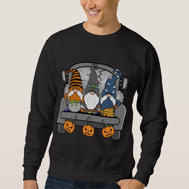 Moletom Halloween Gnomos Monstros Engraçados Pumpkin Spice (Frente)