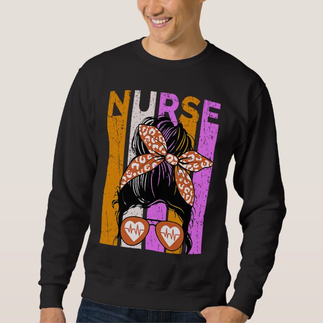 Moletom Halloween Nurse Womens Nursing Student Fun Cool (Frente)