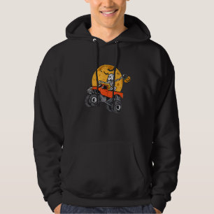 Moletom Halloween Skeleton Riding Monster Truck Toddler Bo