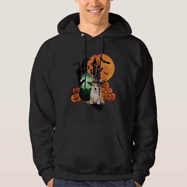 Moletom Halloween Witch Corgi Dog (Frente)
