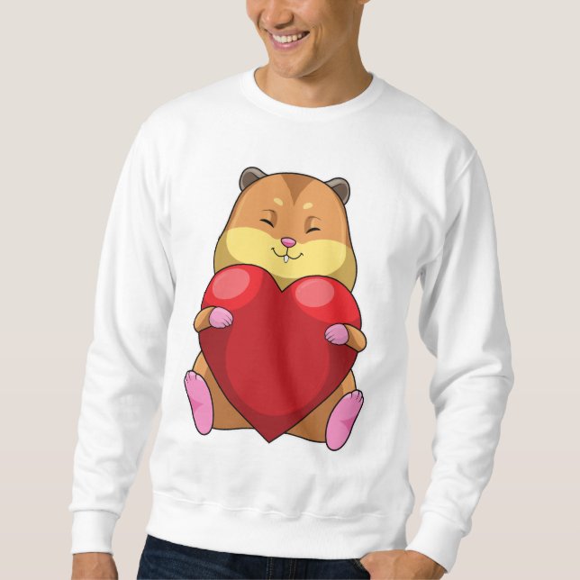 Moletom Hamster com Coração (Frente)