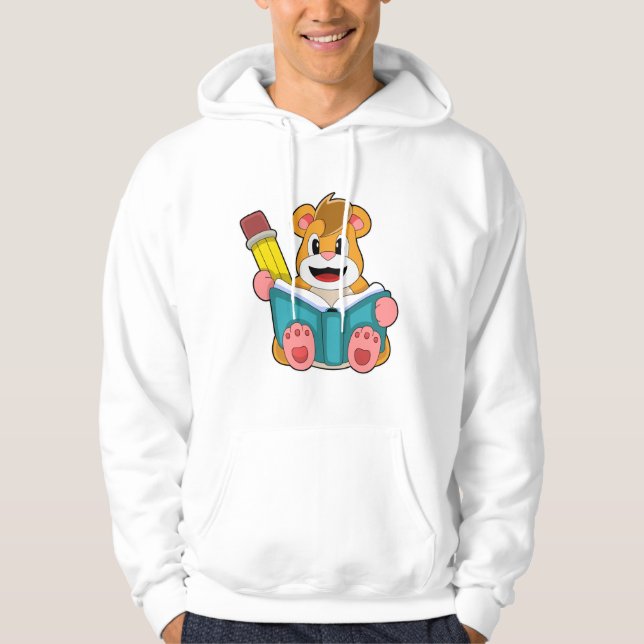 Moletom Hamster com Livro e Caneta (Frente)