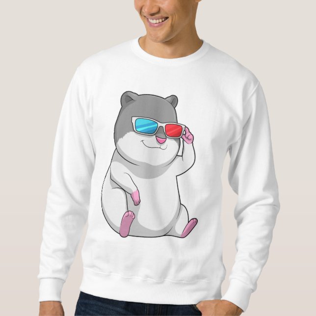 Moletom Hamster com Óculos (Frente)