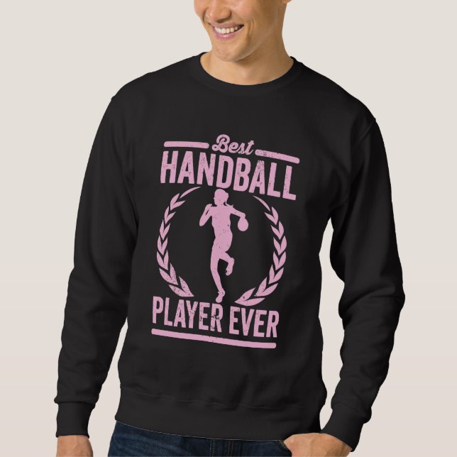 Moletom Handebol  Gráfico Para Meninas Mulheres Crianças H (Frente)