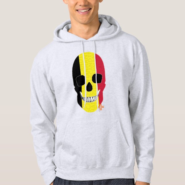 Moletom HANDSKULL Bélgica, Camisola-magra B2 (Frente)