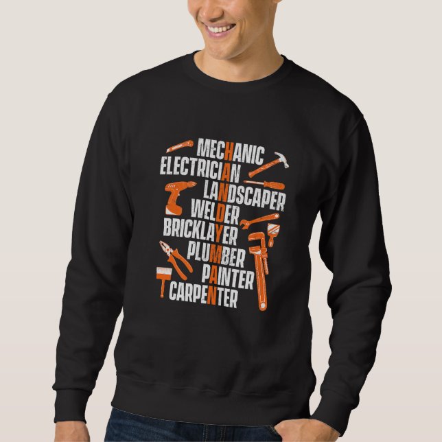 Moletom Handyman Repair Worker Mechanic Electronics Welde (Frente)
