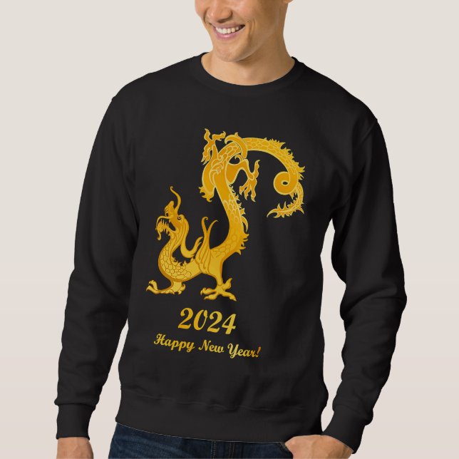 Moletom Happy Chinese New Year 2024 Year of the Dragon 202 (Frente)