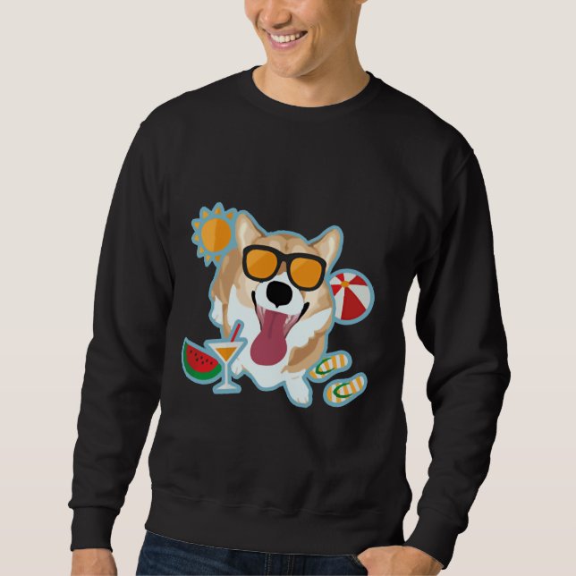 Moletom Happy Corgi Summer (Frente)