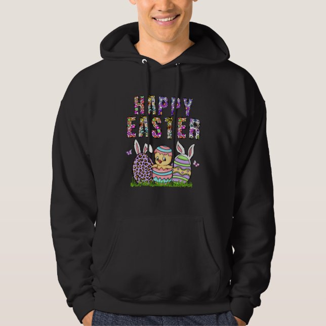 Moletom Happy Easter Bunny Rabbit Face  Easter Day Women G (Frente)