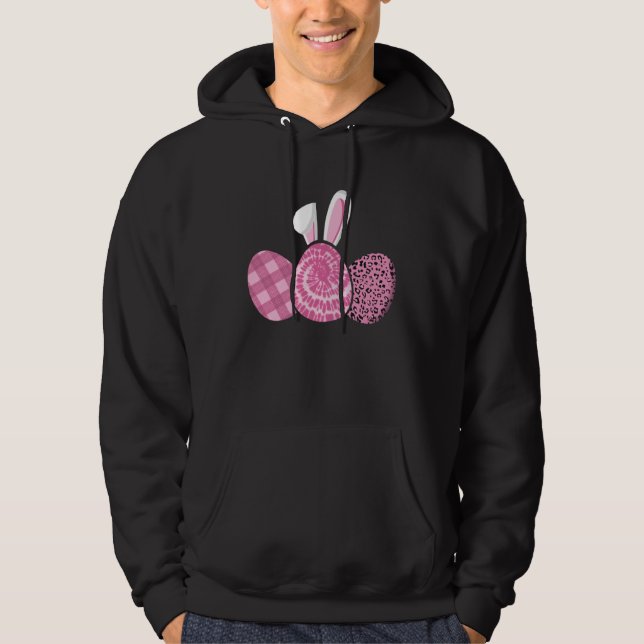 Moletom Happy Easter Day Cute Eggs Bunny Rabbit Ears for W (Frente)