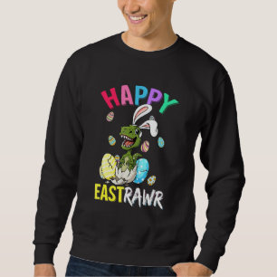 Moletom Happy Eastrawawt Rex Easter Bunny Dinosaur Egs Bo
