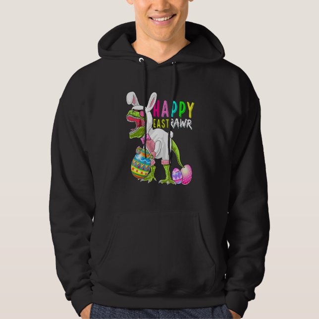 Moletom Happy Eastrawr Bunny T Rex Dinossaur Páscoa 2022 C (Frente)