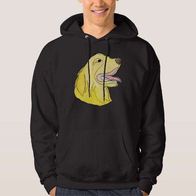 Moletom Happy Golden Retriever One Line (Frente)