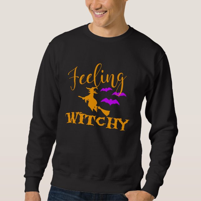 Moletom Happy Halloween Feeling Witchy (Frente)