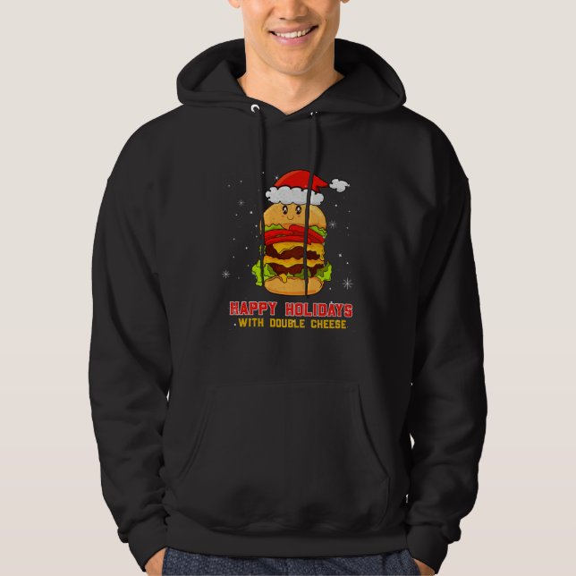 Moletom Happy Holidays With Double Cheese Christmas Cheese (Frente)