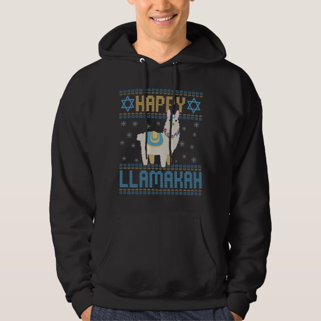 Moletom Happy Lamakah Funny Judeu Hanukkah Lama Gift (Frente)