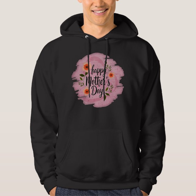 Moletom Happy Mother’s Day – Soft Floral Typography (Frente)
