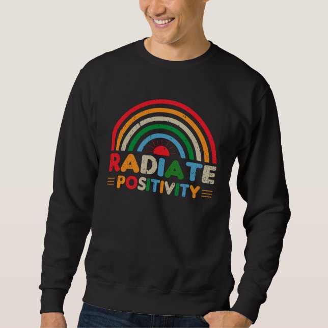 Moletom happy summer vacation radiate positivity great (Frente)