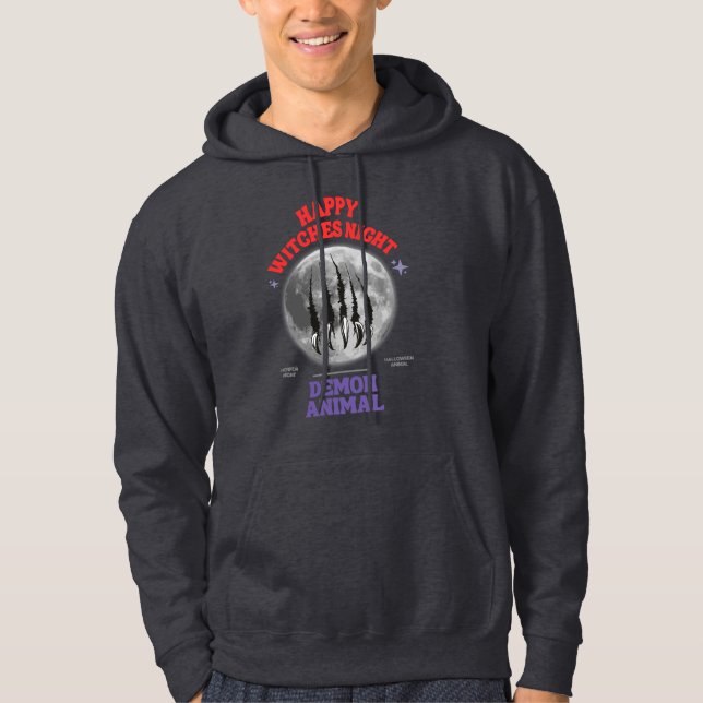 Moletom happy witches night demon animal (Frente)