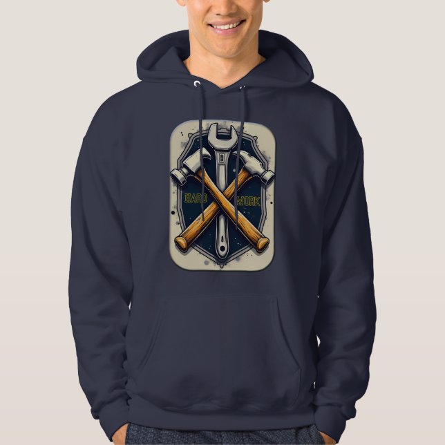 Moletom Hard Work Tools Worker Pride Labor Day Design (Frente)