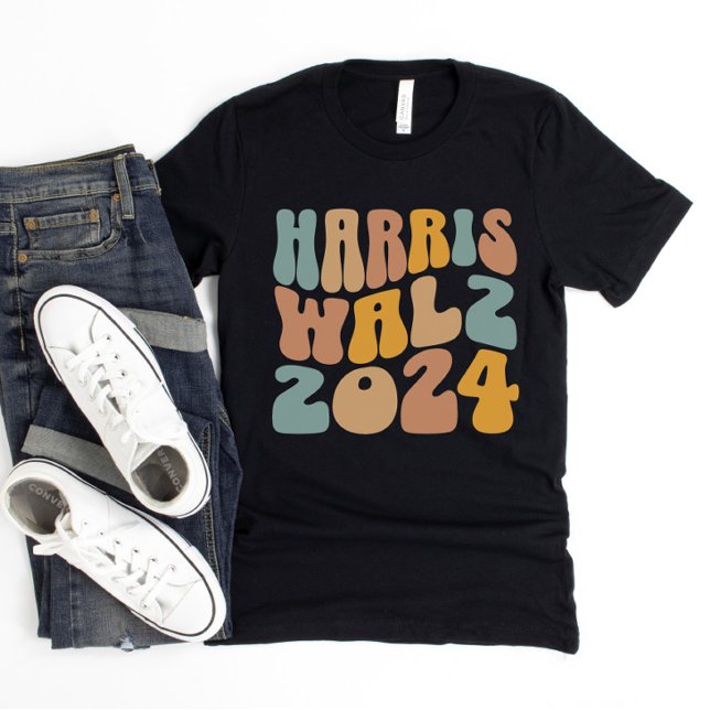 Moletom Harris Walz 2024 Moda Ondulada Boho (Criador carregado)