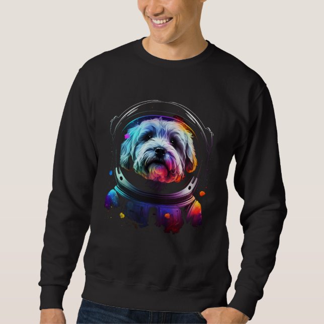 Moletom Havanese Astronaut Dog in Outer Space  Cosmic Grap (Frente)