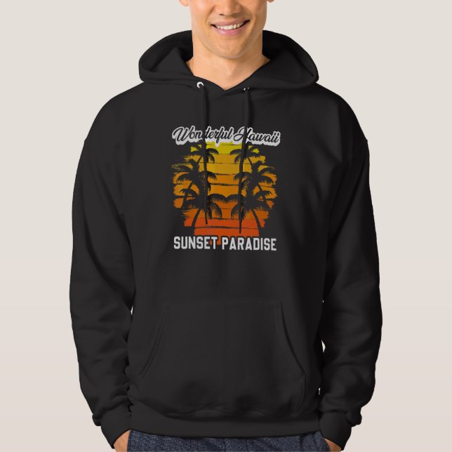 Moletom Hawaii Sunset Paradise Island Ocean Aloha B (Frente)