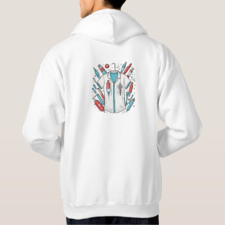 Moletom Healthcare Hero Hoodie – Vial & Syringe Art