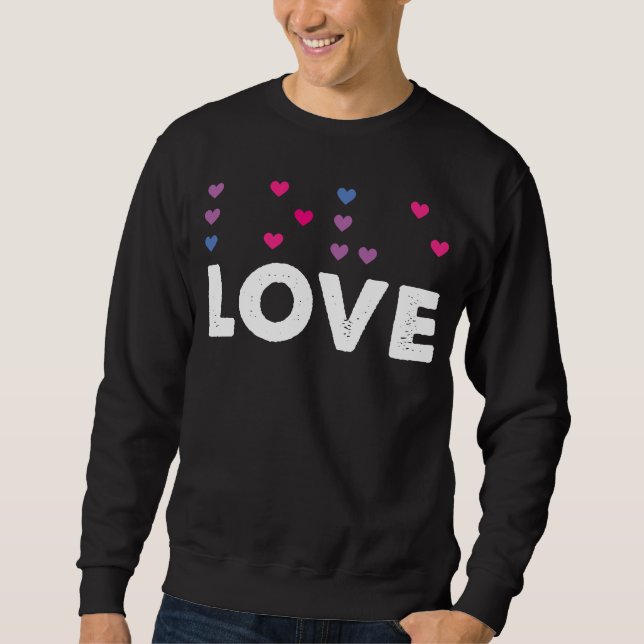 Moletom Heart Braille Alphabet Love Braille Language Dot B (Frente)
