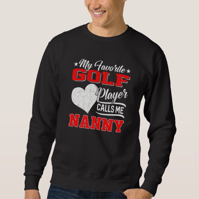 Moletom Heart My Favorite Golf Player Me Chama de babá (Frente)