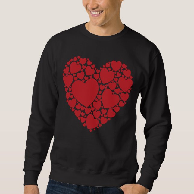 Moletom Heart Word Cloud Valentine's Day Love (Frente)