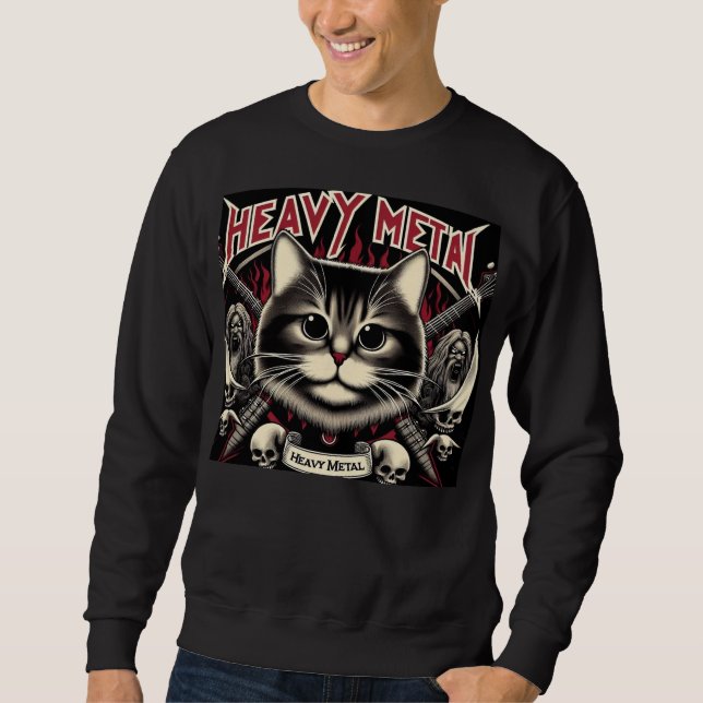 Moletom Heavy Metal Cat (Frente)